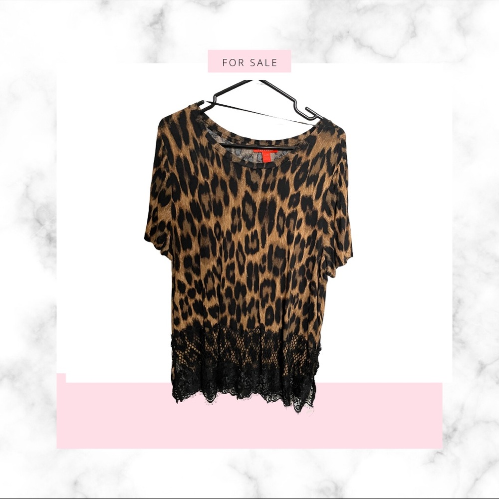 Leopard and Lace Blouse
